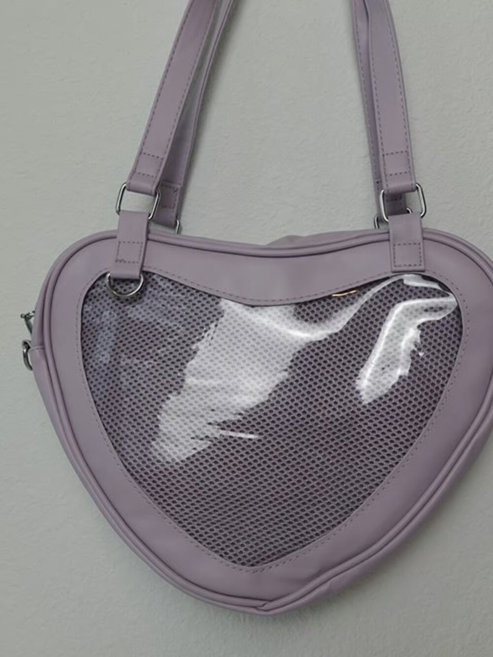 PURPLE Heart Shaped Ita Bag, Crossbody Ita Bag, Anime Cosplay Shoulder Bag